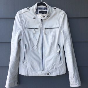 White pleather jacket